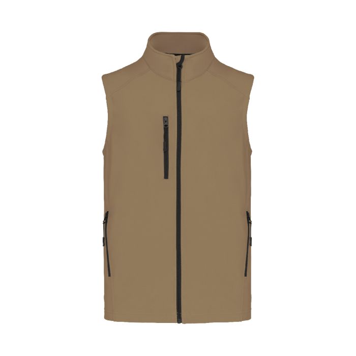 KA403 3 rétegű softshell testmelegítő mellény, barna | Reklámajándék, reklámtárgy, céges ajándék, egyedi reklámajándék Reklámajándék | KA403 3 rétegű softshell testmelegítő mellény, barna