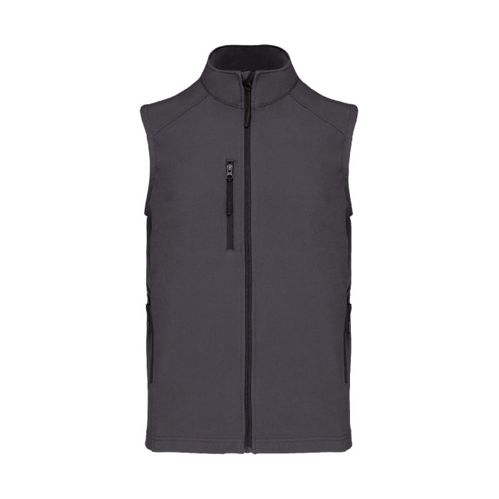 KA403 3 rétegű softshell testmelegítő mellény, sötétszürke | Reklámajándék, reklámtárgy, céges ajándék, egyedi reklámajándék Reklámajándék | KA403 3 rétegű softshell testmelegítő mellény, sötétszürke