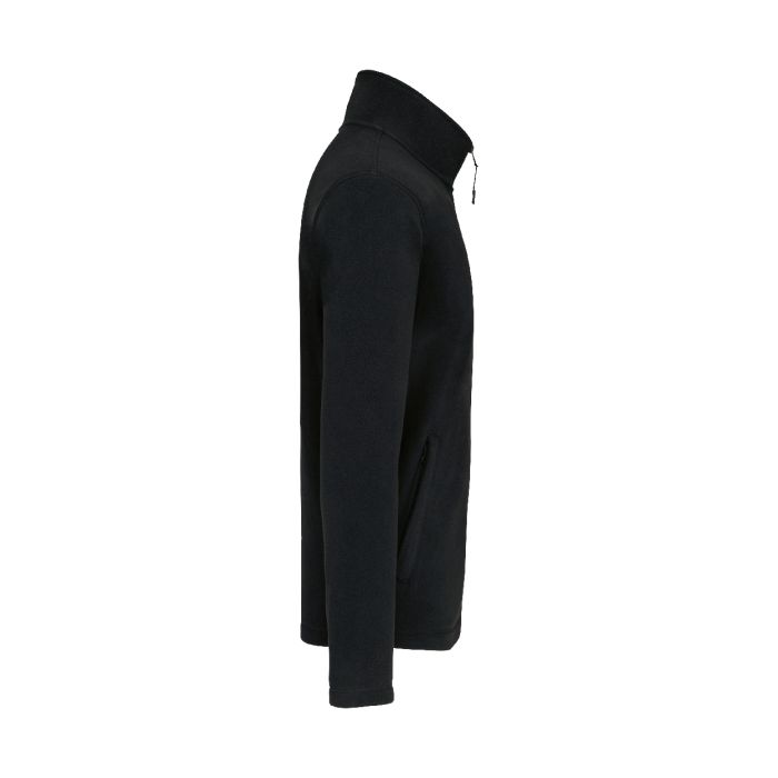 Reklámajándék | KA9102 teljes cipzáras polárkabát, fekete