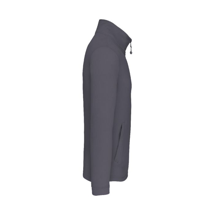 Reklámajándék | KA9102 teljes cipzáras polárkabát, világos szürke