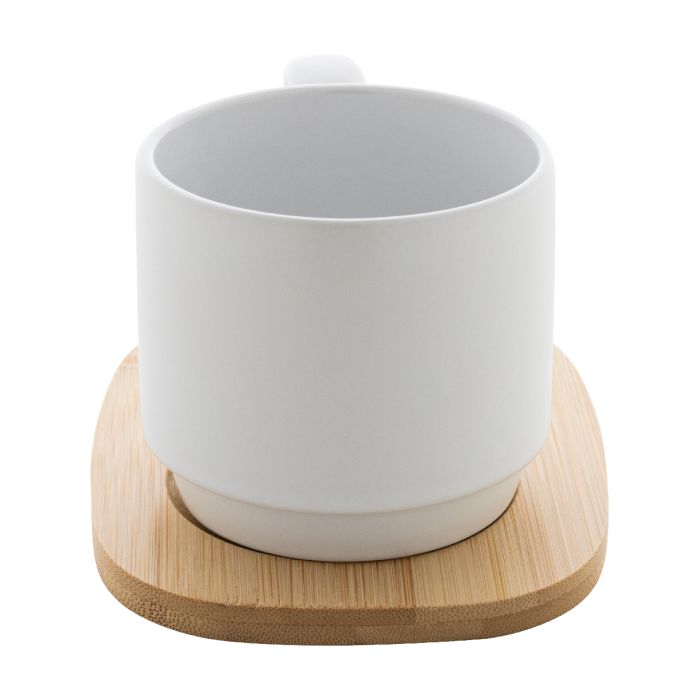 Reklámajándék | Kaguya kerámia bögre, fehér