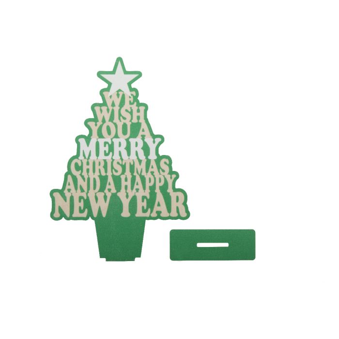 Reklámajándék | Kampsala asztali karácsonyfa, zöld