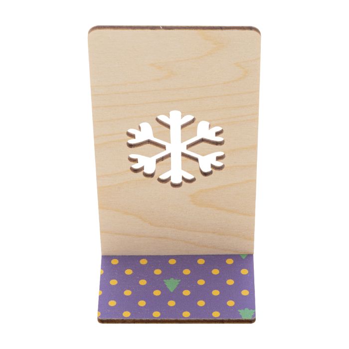 Kannykka Creative karácsonyi mobiltartó, hópehely, natúr | Reklámajándék, reklámtárgy, céges ajándék, egyedi reklámajándék Reklámajándék | Kannykka Creative karácsonyi mobiltartó, hópehely, natúr