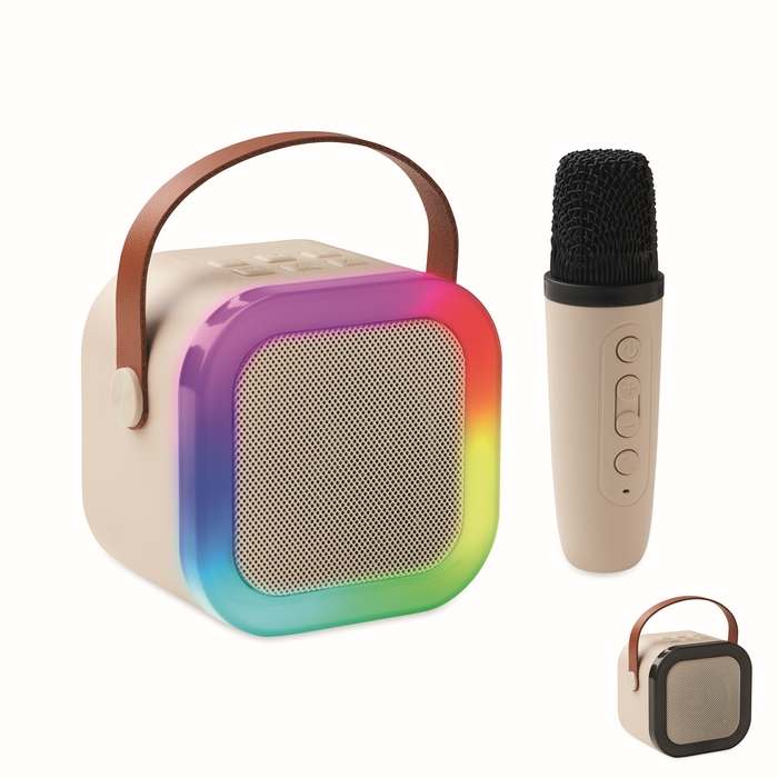 Reklámajándék | Karaset+ Karaoke szett, bézs