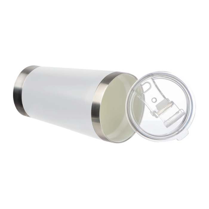 Kerámia bevonatú rozsdamentes acél bögre, 500ml, fehér | Reklámajándék, reklámtárgy, céges ajándék, egyedi reklámajándék Reklámajándék | Kerámia bevonatú rozsdamentes acél bögre, 500ml, fehér