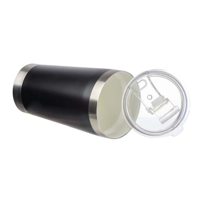 Kerámia bevonatú rozsdamentes acél bögre, 500ml, fekete | Reklámajándék, reklámtárgy, céges ajándék, egyedi reklámajándék Reklámajándék | Kerámia bevonatú rozsdamentes acél bögre, 500ml, fekete