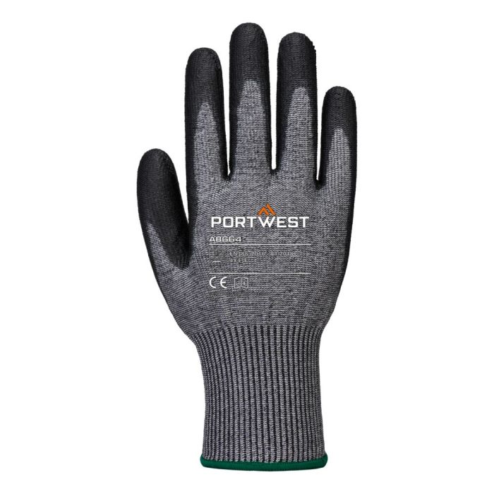 Portwest Kesztyű-Cut F13 PU Essential Multipack (12 pár), szürke/fekete | Adgift Reklámajándéktól Portwest Kesztyű-Cut F13 PU Essential Multipack (12 pár), szürke/fekete