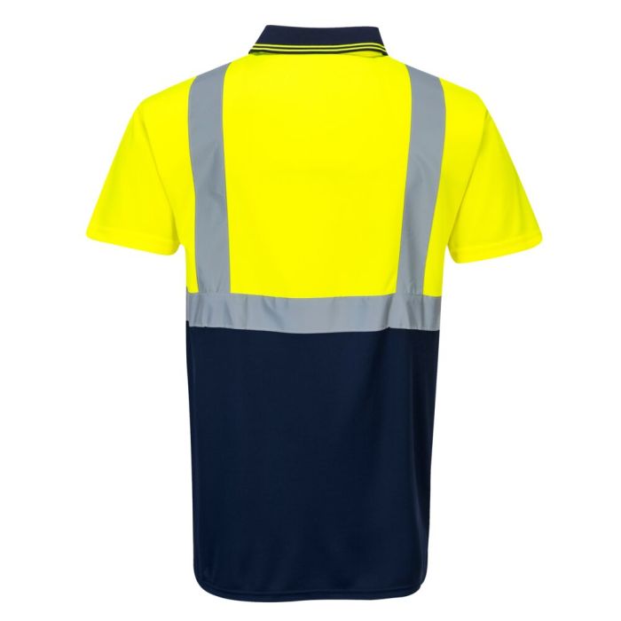 Portwest Kéttónusú pólóing, sárga/navy | Adgift Reklámajándéktól Portwest Kéttónusú pólóing, sárga/navy