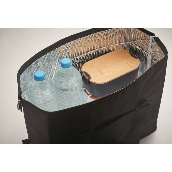 Reklámajándék | Kira 300D RPET hűtőtáska 37l, fekete