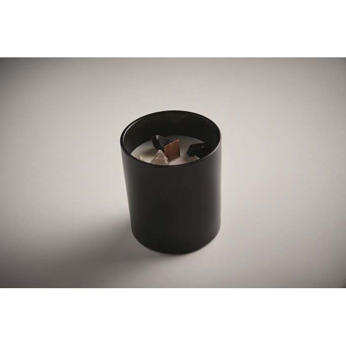 Reklámajándék | Kivas Növényi viaszgyertya 200 g, fekete