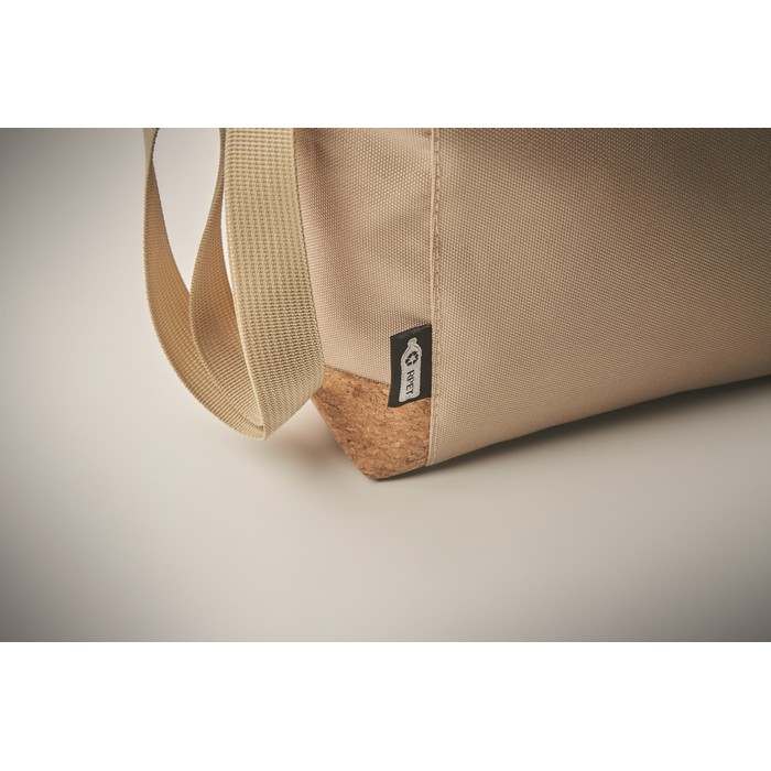 Reklámajándék | Koeler 600D RPET hűtőtáska, natúr