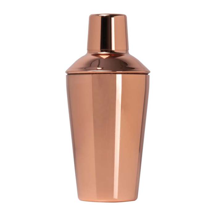 Reklámajándék | Koktél shaker réz bevonattal, 500ml, rózsaszín