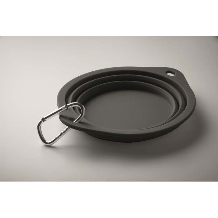 Kolapdier Hordozható ivó/etetőtál 350 ml, fekete | Reklámajándék, reklámtárgy, céges ajándék, egyedi reklámajándék Reklámajándék | Kolapdier Hordozható ivó/etetőtál 350 ml, fekete