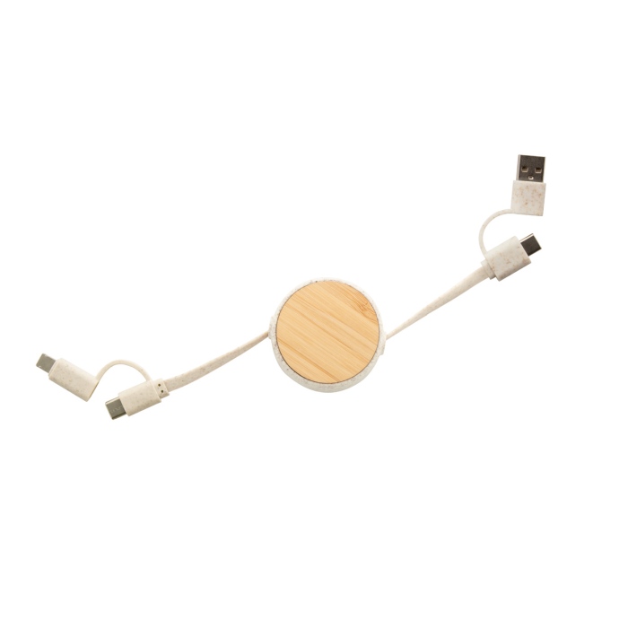 Reklámajándék | Komugo USB töltőkábel, natúr