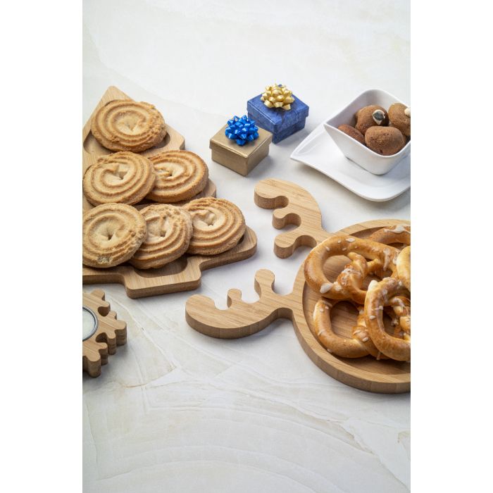 Reklámajándék | Kongle karácsonyi kínáló tál, natúr