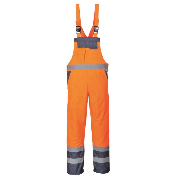 Portwest Kontraszt kantáros nadrág, narancs/navy | Adgift Reklámajándéktól Portwest Kontraszt kantáros nadrág, narancs/navy