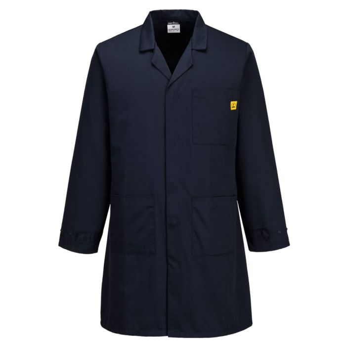 Portwest Köpeny-antisztatikus ESD, navy | Adgift Reklámajándéktól Portwest Köpeny-antisztatikus ESD, navy
