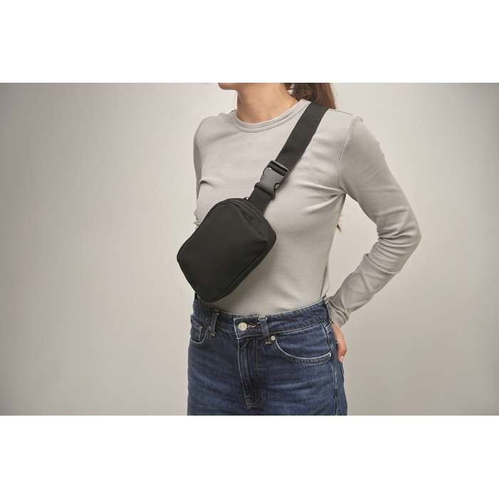 Reklámajándék | Korovin Waist 210D poliészter övtáska, fekete