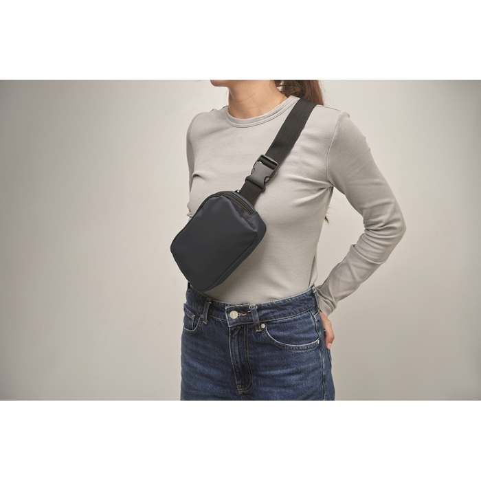 Korovin Waist 210D poliészter övtáska, sötétkék | Reklámajándék, reklámtárgy, céges ajándék, egyedi reklámajándék Reklámajándék | Korovin Waist 210D poliészter övtáska, sötétkék