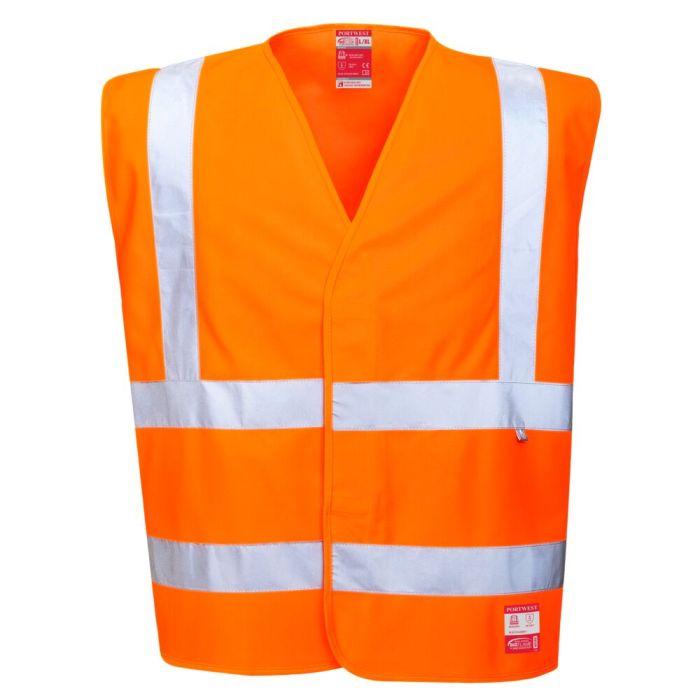 Portwest Lángálló, antisztatikus, jól láthatósági mellény, narancs | Adgift Reklámajándéktól Portwest Lángálló, antisztatikus, jól láthatósági mellény, narancs
