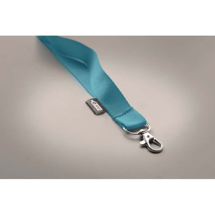 Reklámajándék | Lany Rpet RPET nyakpánt, 20 mm széles, világoskék