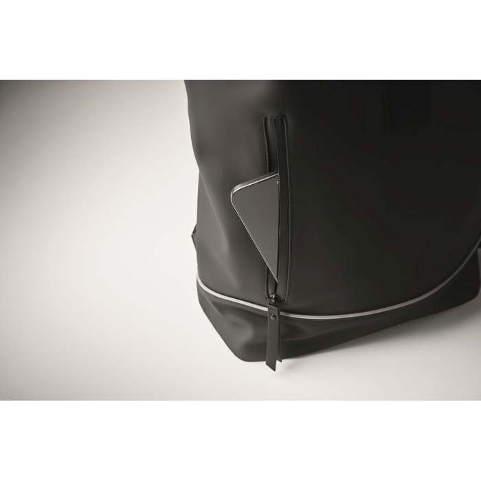 Laptosa 15 colos laptop PU hátizsák, fekete | Reklámajándék, reklámtárgy, céges ajándék, egyedi reklámajándék Reklámajándék | Laptosa 15 colos laptop PU hátizsák, fekete