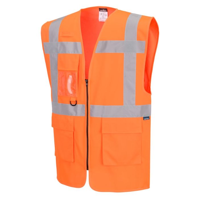 Portwest Láthatósági mellény-ES1 Essential HV Executiv Vest, narancs