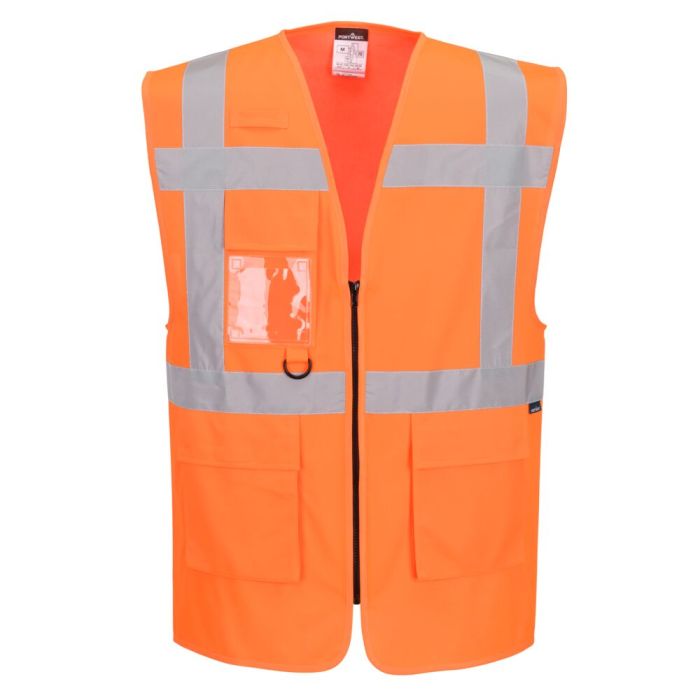 Portwest Láthatósági mellény-ES1 Essential HV Executiv Vest, narancs