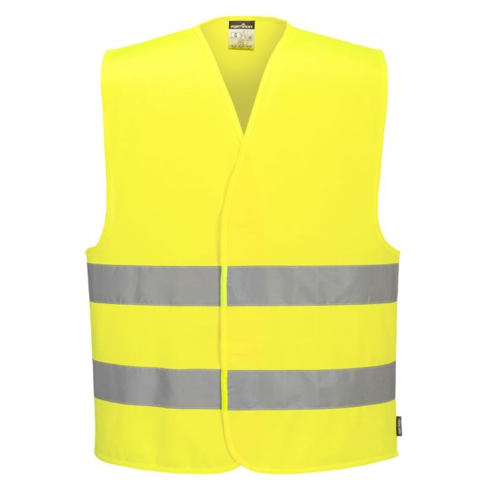 Portwest Láthatósági mellény-ES1 Essential HV Two Band Vest, sárga