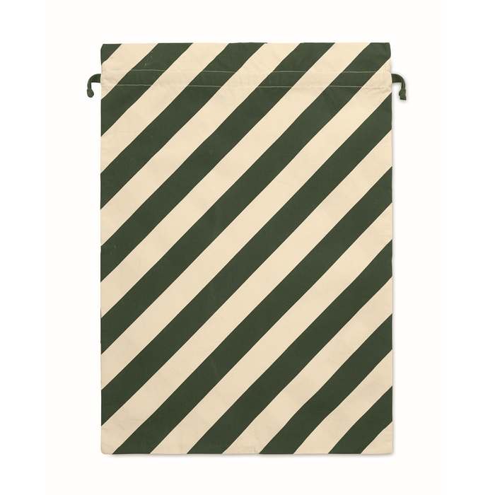 Reklámajándék | Laukku Nagy pamut mikulás tasak, zöld