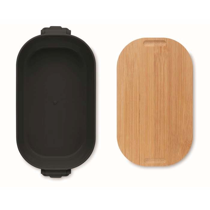 Reklámajándék | Lekker PP uzsonnásdoboz 700 ml, fekete