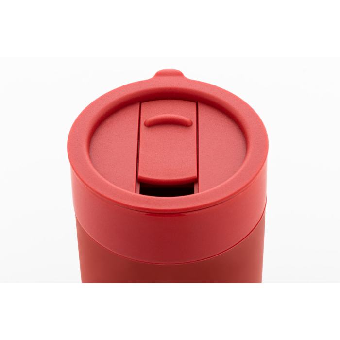Reklámajándék | Liberica utazópohár, piros, 300 ml