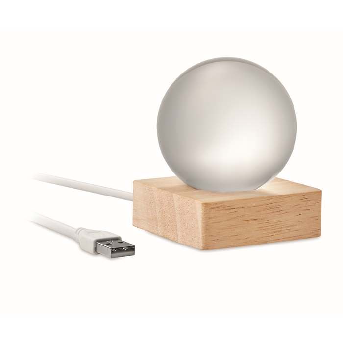Reklámajándék | Light LED üveggömb, natúr