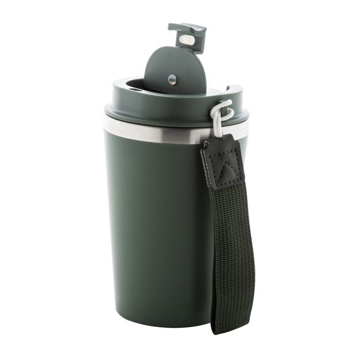 Reklámajándék | Manabi thermo pohár, zöld, 350 ml