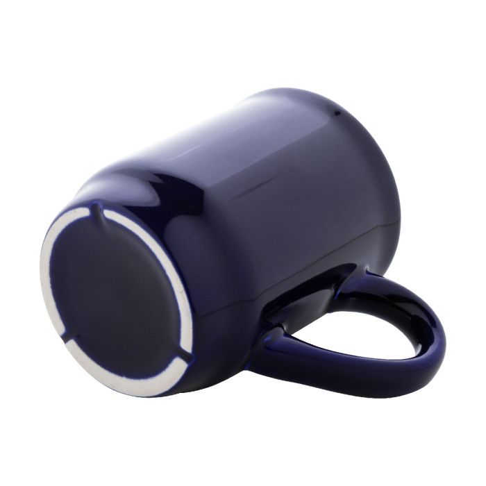 Marknad egymásra rakható kerámia bögre, sötét kék | Reklámajándék, reklámtárgy, céges ajándék, egyedi reklámajándék Reklámajándék | Marknad egymásra rakható kerámia bögre, sötét kék