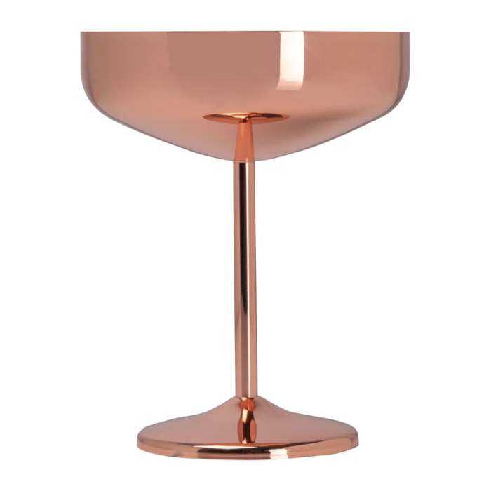 Reklámajándék | Martini pohár réz bevonattal, 300ml, rózsaszín