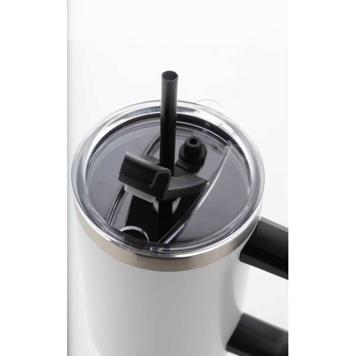 Reklámajándék | Massimus thermo bögre, fehér, 1200 ml