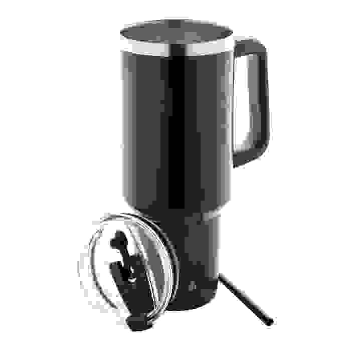 Reklámajándék | Massimus thermo bögre, fekete, 1200 ml