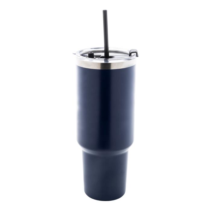Reklámajándék | Massimus thermo bögre, sötétkék, 1200 ml