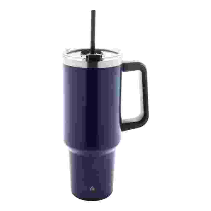 Reklámajándék | Massimus thermo bögre, sötétkék, 1200 ml