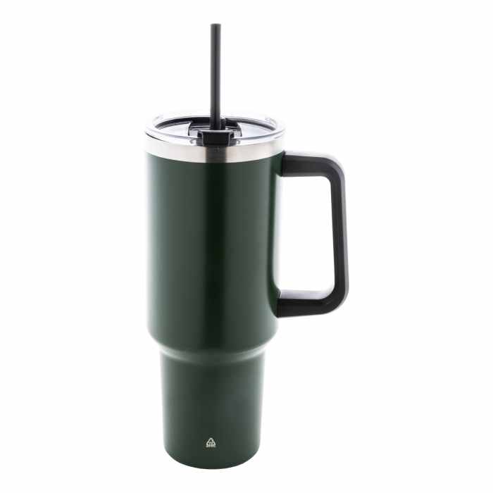 Reklámajándék | Massimus thermo bögre, zöld, 1200 ml