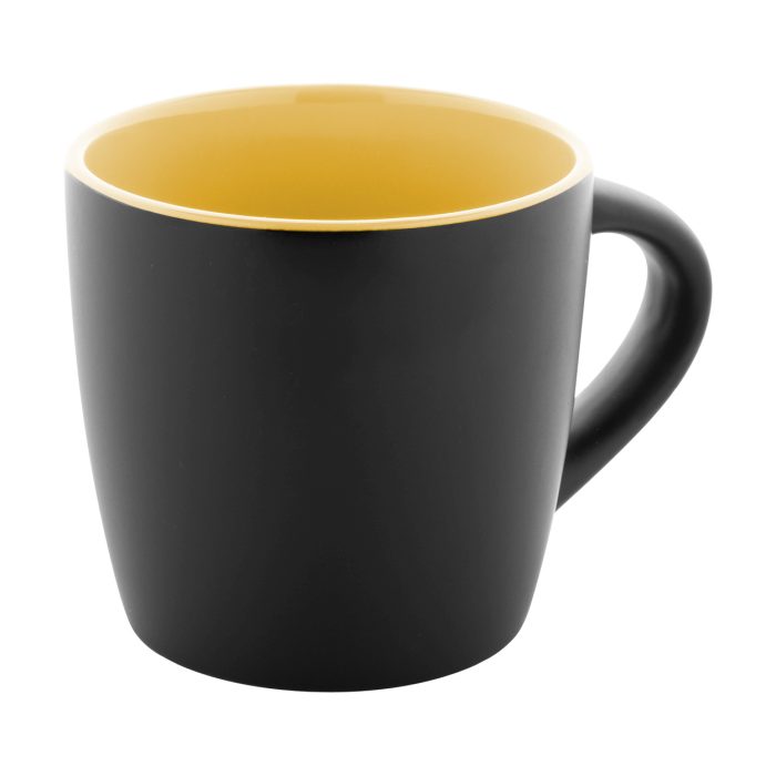 Reklámajándék | Matara Nera bögre, sárga, 300 ml