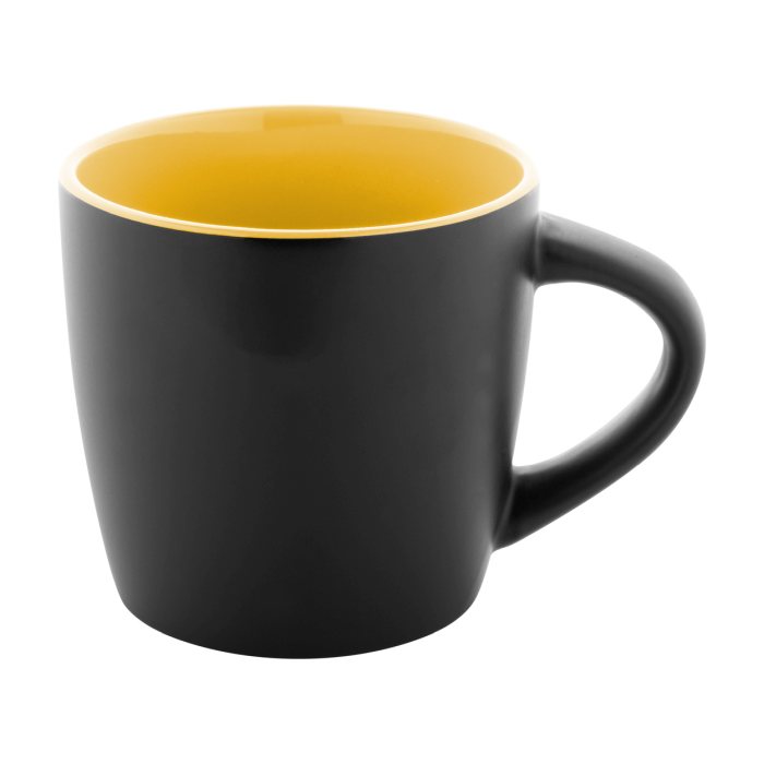 Reklámajándék | Matara Nera bögre, sárga, 300 ml