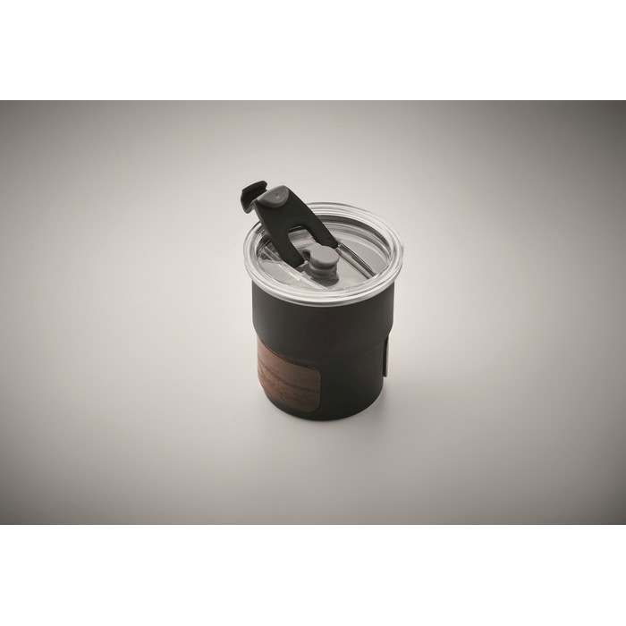 Reklámajándék | Mate Szimplafalú pohár 260 ml, fekete