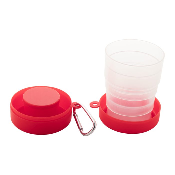 Reklámajándék | Medigo összecsukható pohár, piros, 220 ml