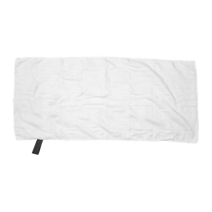 Reklámajándék | Mikroszálas törölköző gumiszalaggal, fehér