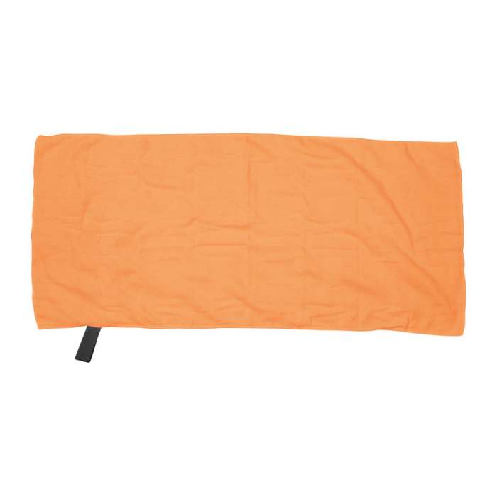 Reklámajándék | Mikroszálas törölköző gumiszalaggal, narancssárga