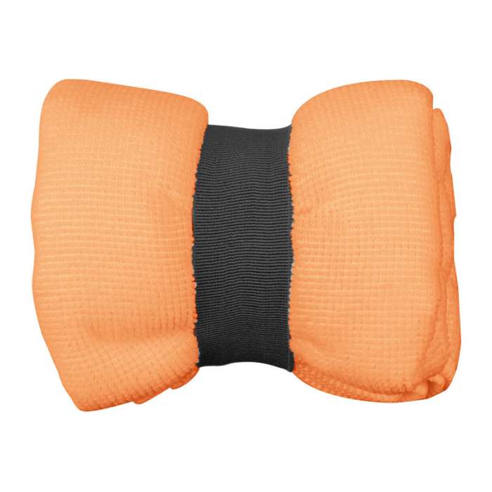 Reklámajándék | Mikroszálas törölköző gumiszalaggal, narancssárga