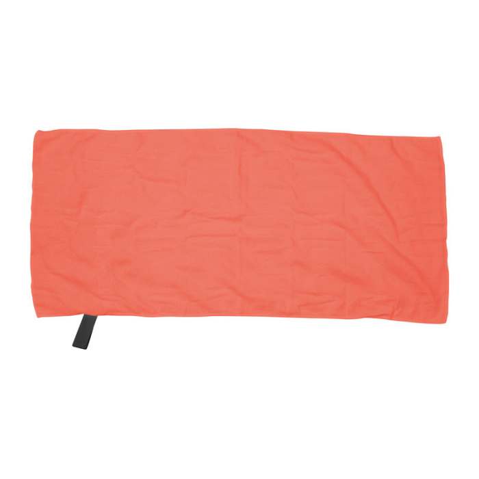 Reklámajándék | Mikroszálas törölköző gumiszalaggal, piros