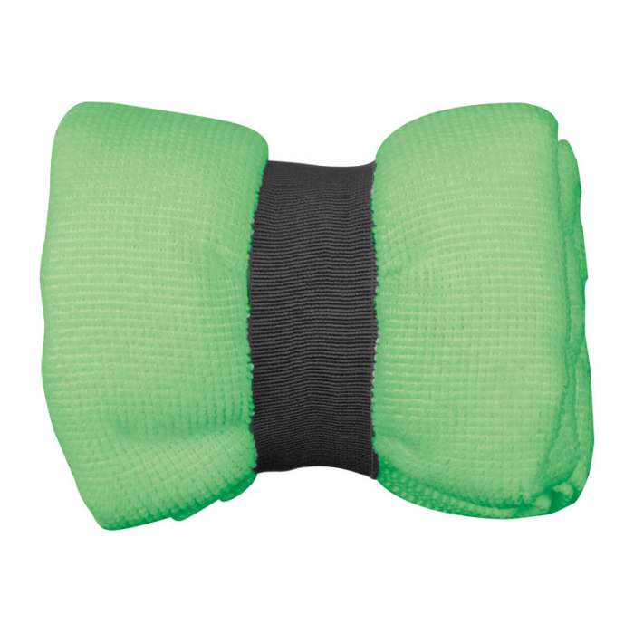 Reklámajándék | Mikroszálas törölköző gumiszalaggal, zöld